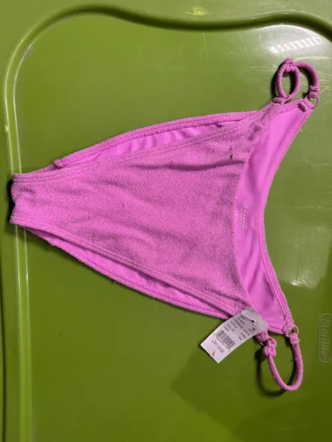 Women's PacSun L.A. Hearts Pink Ribbed Bikini Bottom Size L