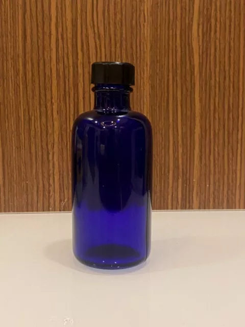 Antik Alt Original Kobalt Blau Schöne Flasche