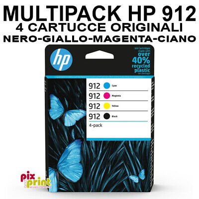Hp 912 Originale Promo Multipack 4 Cartucce (Nero Ciano Giallo Magenta)