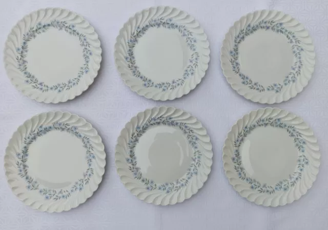 6 ASSIETTES À DESSERT EN PORCELAINE DE LIMOGES HAVILAND modèle GENTIANE lot 1