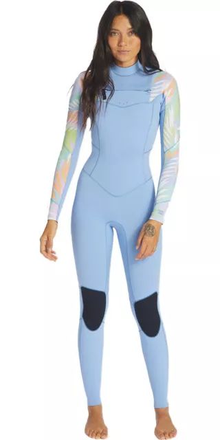 Billabong Womens Salty Dayz 3/2mm Chest Zip Wetsuit - True Blue