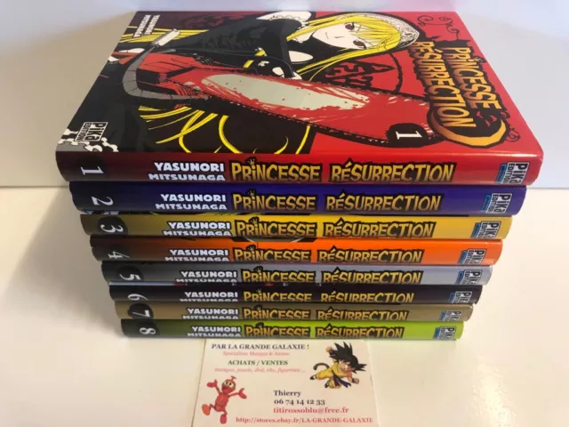 Lot mangas Princesse Resurrection tomes 1 à 8 shonen Mitsunaga Yasunori PIKA TBE