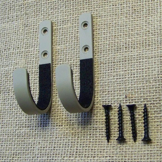 2 PCS/Set Rack Wall Mount 1 Wall Mounted Hooks Hanger Hooks Stainless Steel 10
