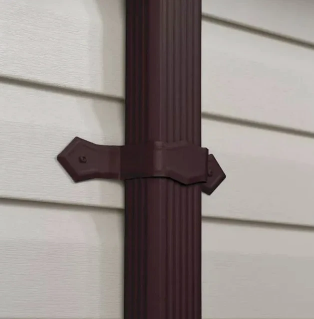 AMERIMAX 2522919 BROWN Aluminum Downspout Hold Down Band Quantity 100