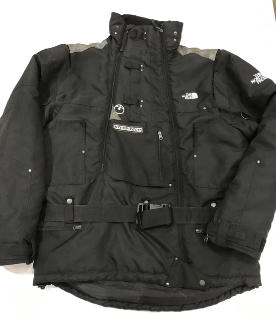 Vintage Heavy Duty Steep Tech North Face Jacket Mens Size XXL 2XL Black-Grey