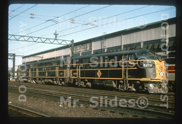 Duplicate Slide EL Erie Lackawanna F3A 6214 & FTB & FTA Set Hoboken NJ 1963