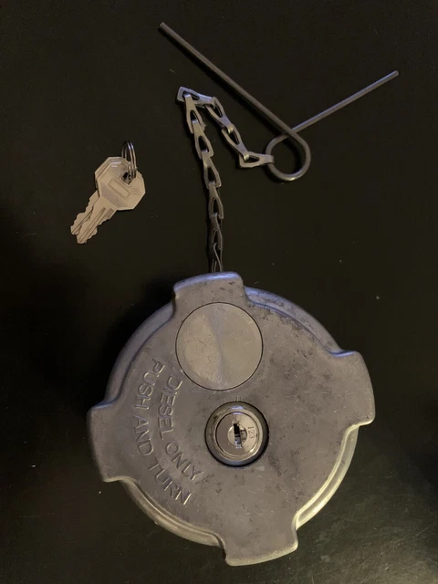 Diesel Only Push and Turn Locking Fuel Cap