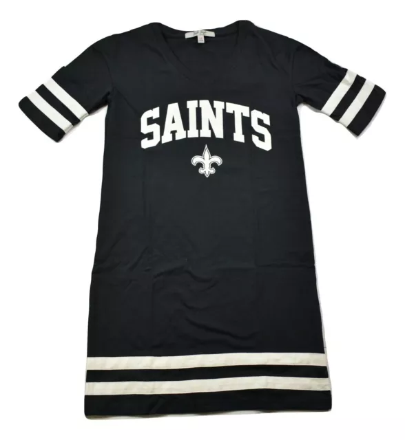 Junk Food Womens NFL New Orleans Saints V-Neck Half Sleeve Dress New XS-2XL