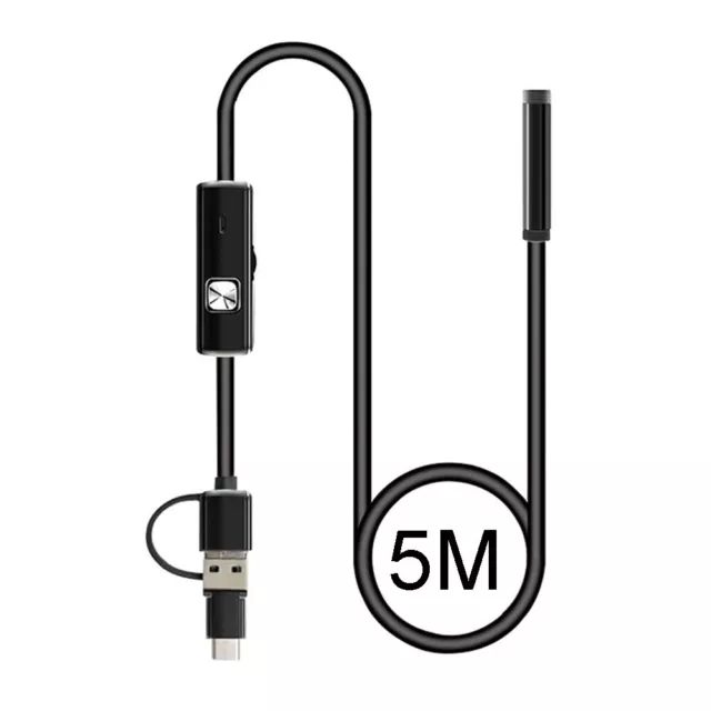 Endoscope professionnel 3 en 1 caméra microUSB type endoscope pour smartphones