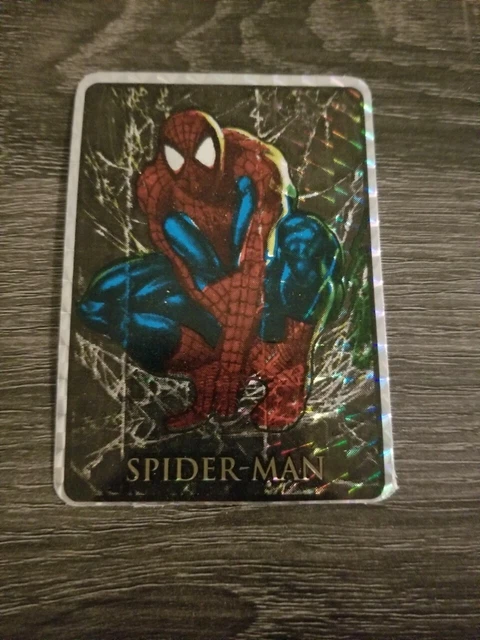 1990 S MARVEL UNIVERSE Spiderman Sticker card PRISM From Vending 