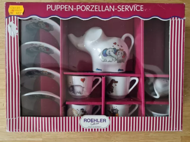 Roehler Collection - Puppen Porzellan Service Elefanten