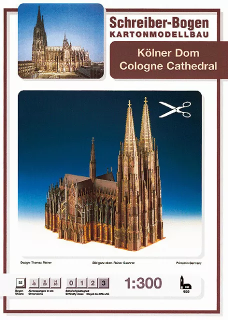 Kartonmodell Kölner Dom 1:300 Schreiber Bogen