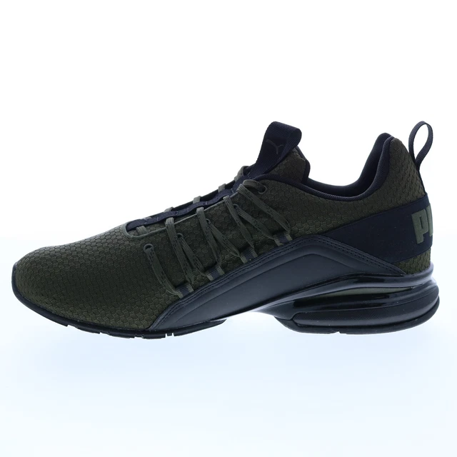 Puma Axelion Winter Trail 37677902 Mens Green Canvas Athletic Hiking Shoes 5