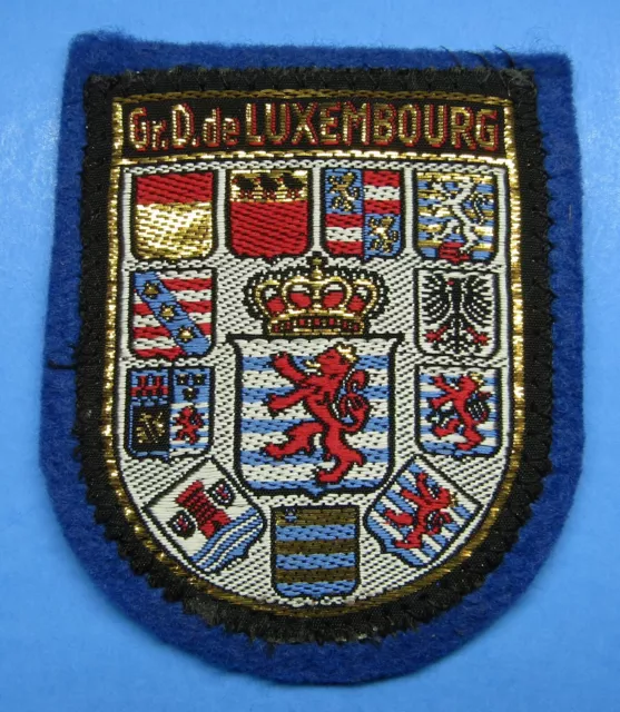 Luxembourg Gr.D.de Embroidered Felt Souvenir Patch