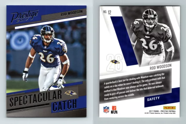 Rod Woodson #12 Prestige Football 2017 Panini Spectacular Catch Trading Card