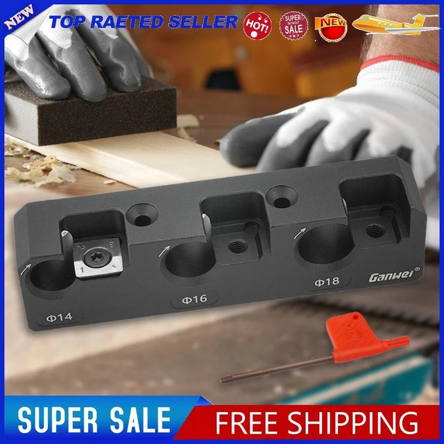 Dowel Maker Jig Portable Round Rod Milling Cutter for Woodworking (StyleE)
