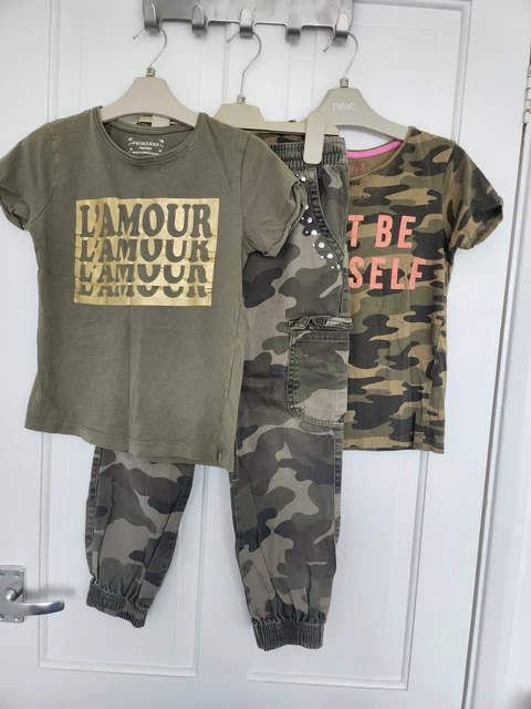 Girls Khaki Camouflage Bundle Age 8-9 Years