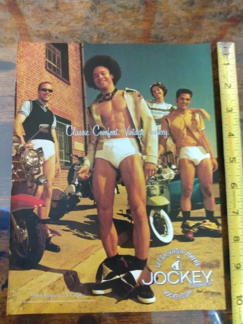 JOCKEY MEN'S UNDERWEAR Boxers 2000 Vintage Magazine Print Ad Sexy Scooter  SF CA $9.99 - PicClick