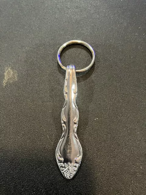 VIntage Rogers Bros Silverplate Silverware Keychain Fob Key Ring DWK