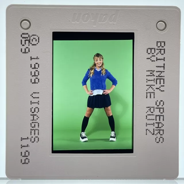 Young Britney Spears 35mm Slide 1999 Publicity Shoot Vintage Pop Music Promo #28