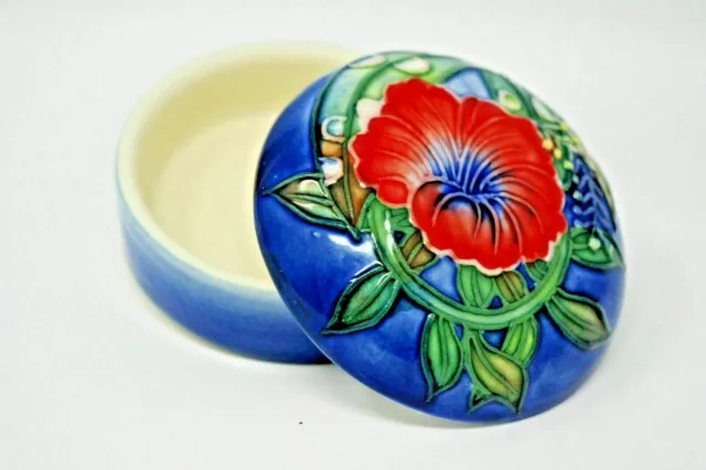 Old Tupton Ware 2" Tube Lined Trinket Box " Summer Bouquet " Boxed - Item 1137 3