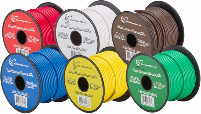 6 Rolls 14 GA 100 Feet Car Audio Power Primary Remote Wire