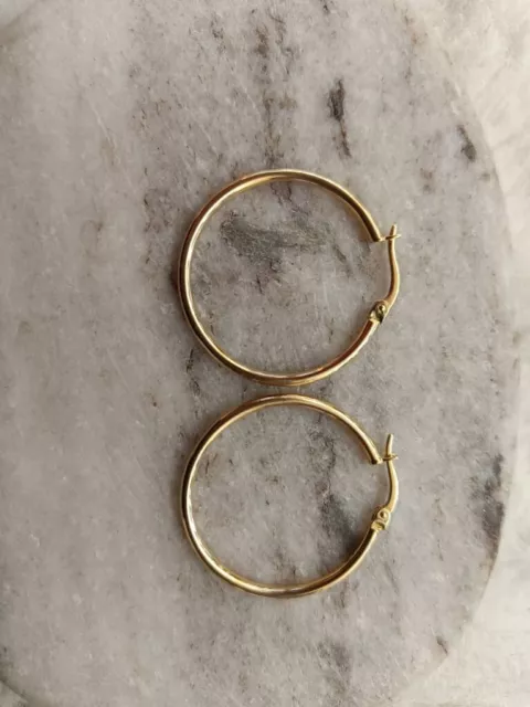 Paire De Boucles D'oreilles Or 18 Carat 750/1000 2