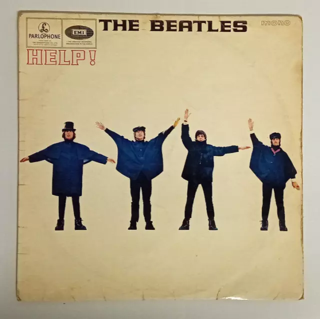 The Beatles - HELP - Mono Vinyl LP Album Record PMC 1255 1965 1st Press