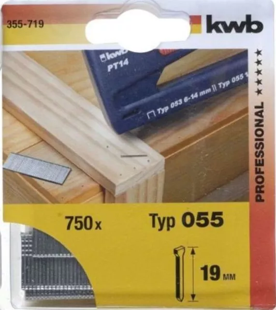 KWB Nägel Typ 055/355, Höhe 19 mm 750 Stück