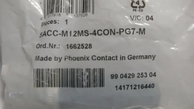 Phoenix Contact Sacc-M12Ms-4Con-Pg7-M Connector