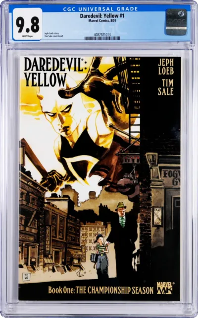 Daredevil: Yellow #1 CGC 9.8 (Aug 2001, Marvel) Jeph Loeb Story, Tim Sale Cover