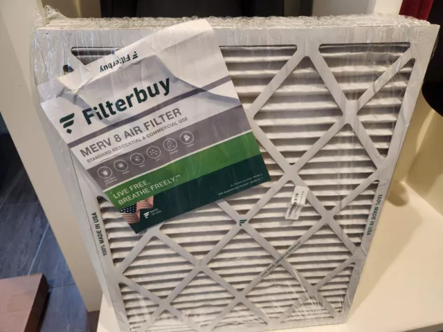 Filterbuy 20x25x1 Pleated Air Filters, Replacement for HVAC AC Furnace (MERV 8)