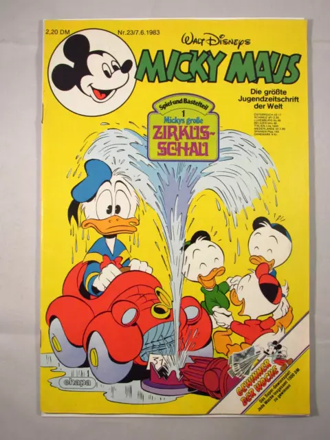 Micky Maus #23 1983 - Comic - mit Beilage, mit Schnipp