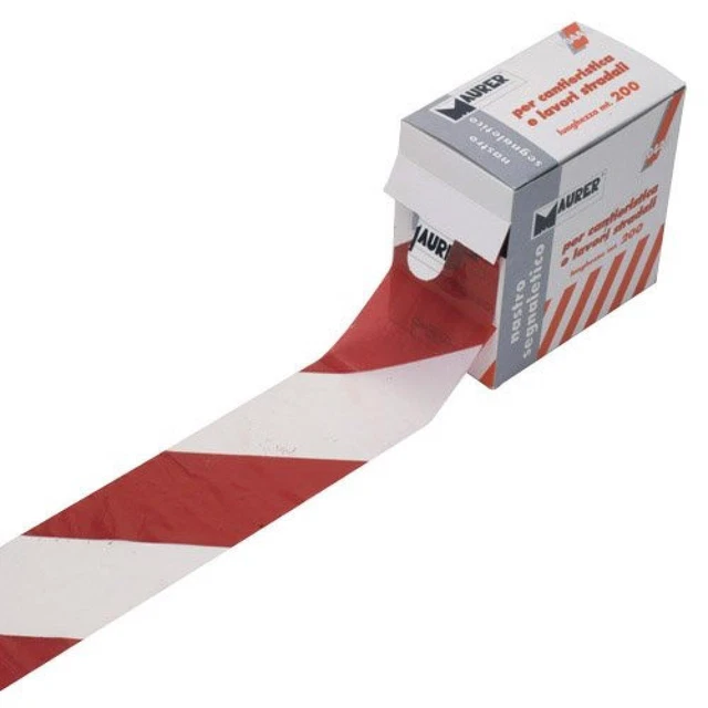 Gallotti - Nastro Segnaletico Per Lavori Stradali Colore Bianco-Rosso Tipo Strad