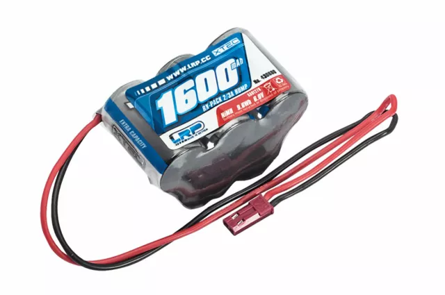 LRP XTEC NiMH 6,0V 1600mAh RX-Pack 2/3A Hump BEC RC-Car 6.0V Empfänger Akku