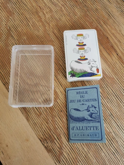 jeu de cartes NEUF sous blister ,JEU D'ALUETTE , B.P. GRIMAUD  ANNÉES 70