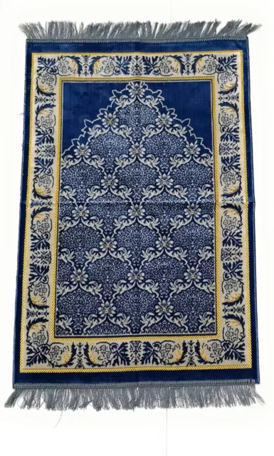 Extremely beautiful islamic Prayer Mat.janamaz.musalla.soft High Quality.545+grm