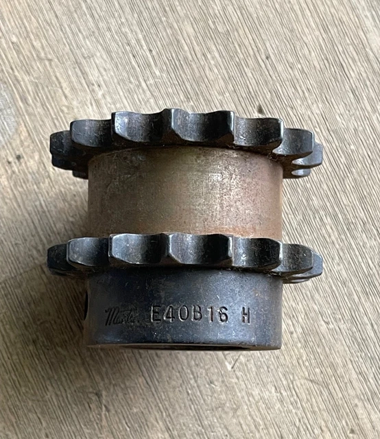 Martin E40B16H Double Roller Chain Sprocket With Keyway #40 Chain 16 Teeth