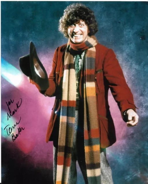 Tom Baker 4th DOCTOR WHO genuine Signed autograph 10x8 COA 32616