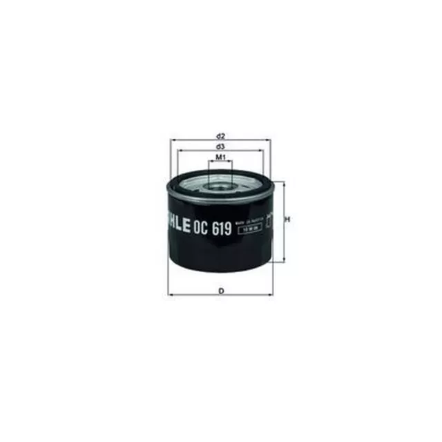 MAHLE Motorbike Oil Filter OC619 for BMW and Husqvarna Motorcycles