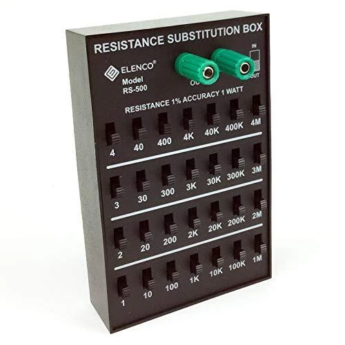 Resistance Substitution Box | Resistance Range from 10 to 11 111  110M