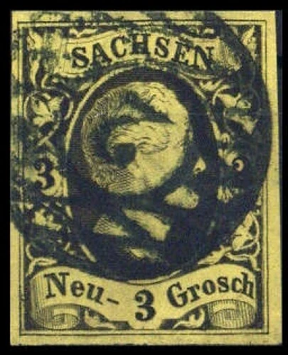 1851, Altdeutschland Sachsen, 6, gest. - 1598077