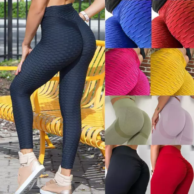 Women Leggings Exercise Workout Fitness Gym Stretch Waist Long