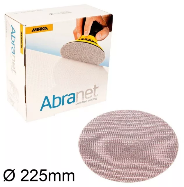 MIRKA Abranet 225mm Red Rejilla Discos de Lija Adhesivos P150