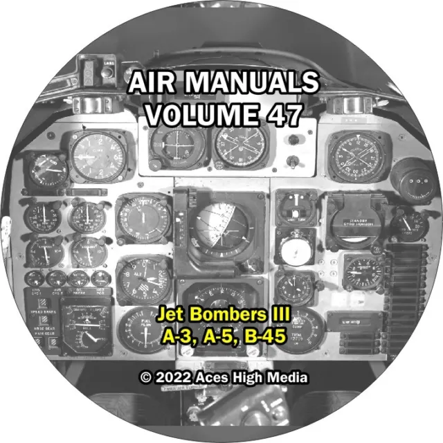Jet Bombers Flight Manuals 3 on CD - A-3, A-5, B-45 - Over 3500 Pages!