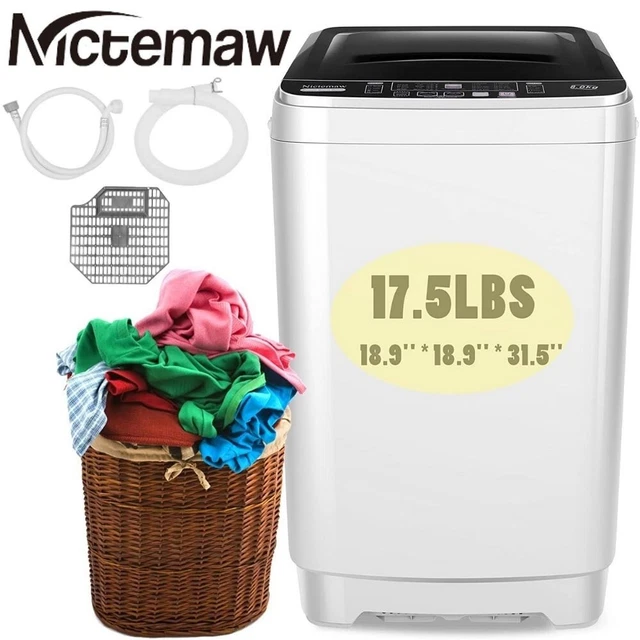 WASHING MACHINE TOPLOADING 17.5Lbs Full Automatic Compact Laundry