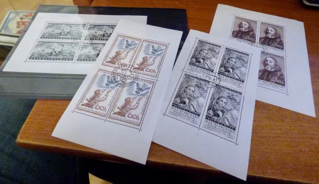 Briefmarken ehm. Tschechoslowakai - Kleines Lot "Kleinbögen" (gestempelt)