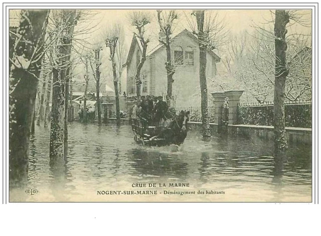 94.Nogent Sur Marne.demenagement Des Habitants.crue De La Marne