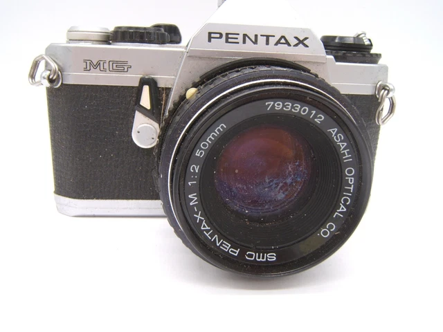 Lente De Cámara De Película Pentax M9 Modelo Mg 1.2 50Mm Como Está Reparación De Piezas