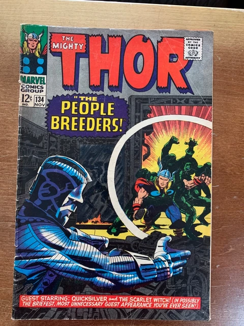 Thor 134 (Marvel, 1966)  CGC 8.0  **1st Appearance High Evolutionary**